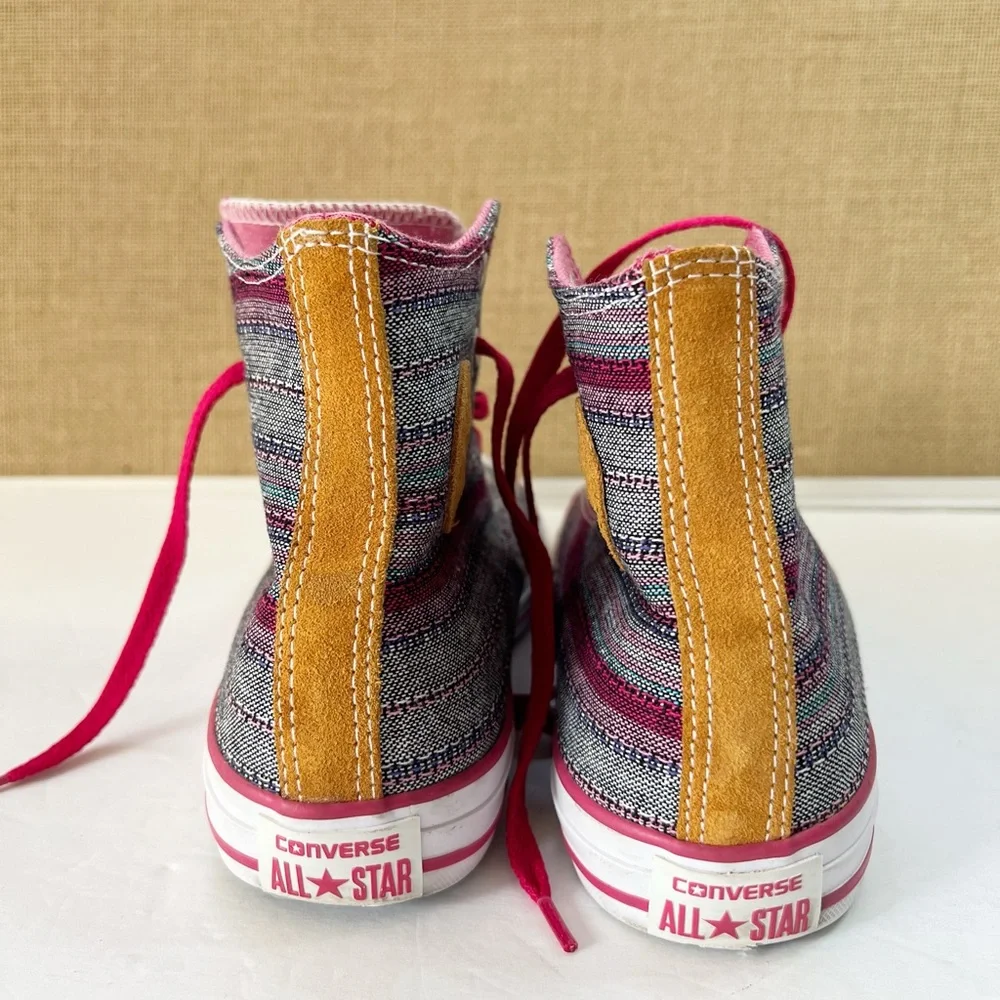 CONVERSE "CHUCK TAYLOR" CT HI in colors BERRY PINK JUNIOR 5.5 - Picture 6 of 14